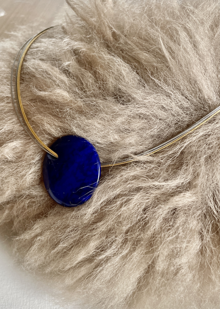 Lapis Linse 30 mm gebohrt